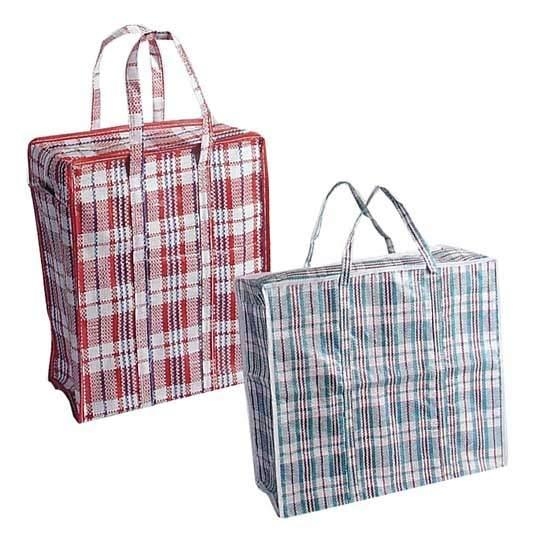 Amazon.com: Set of 5 Laundry Bags with Zipper and Handles! Colors Vary  Between Black, Blue, Red and White Checkers Convenient Size 19 