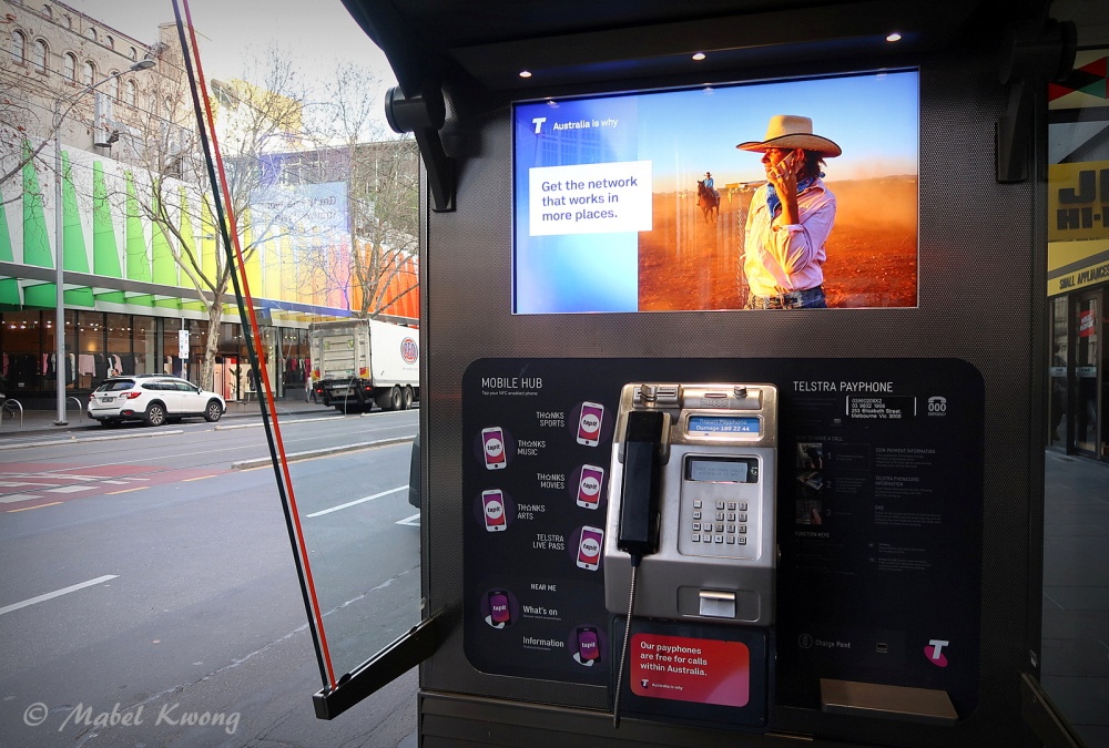 Payphone, Londsdale Street Mall, Melbourne, Australia